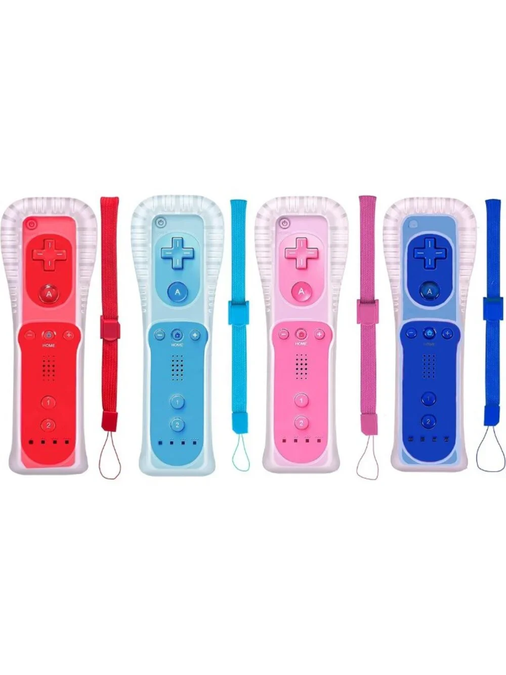 Classic Remote Controller for Wii/Wii U - 4 Pack Gamepad with Silicone Sleeves